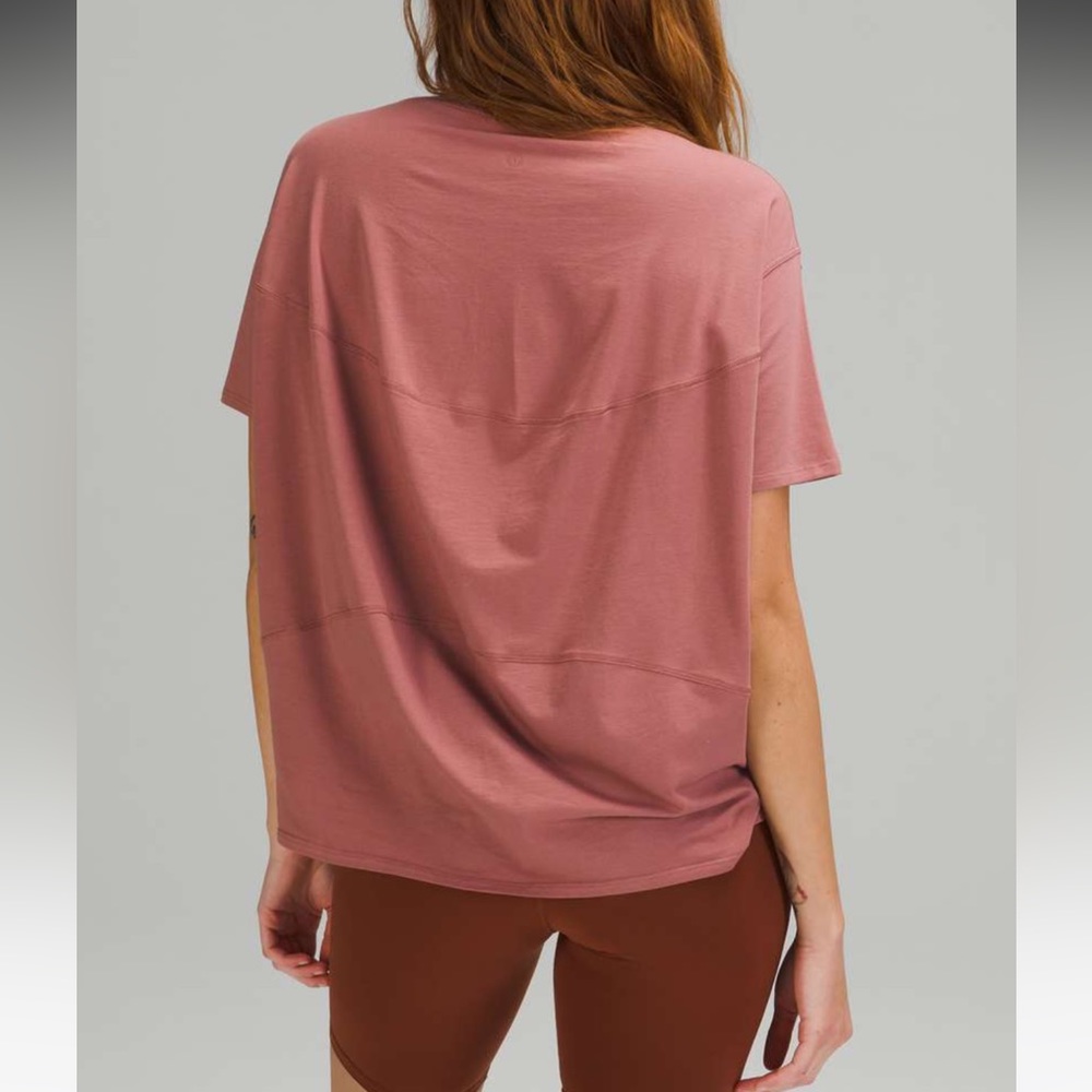 lululemon back in action spiced chai shirt size 4